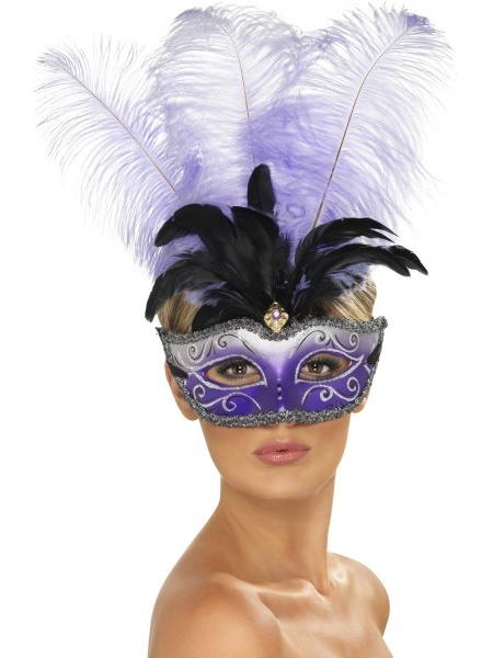 Benátska maska Colombina - svetlá