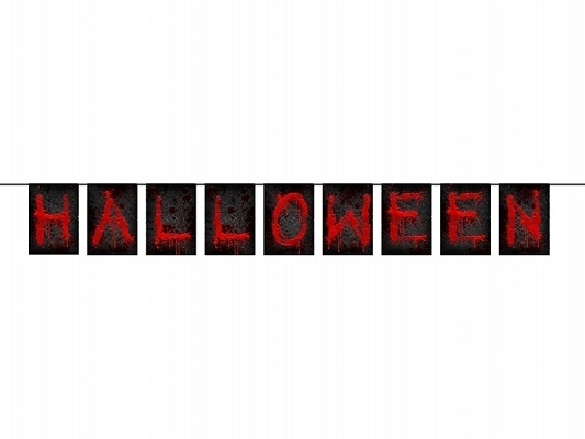 Banner Halloween - čiernočervený