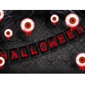 Banner Halloween - čiernočervený