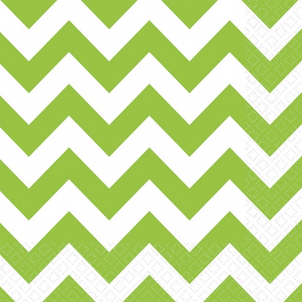 Obrúsok zelené vlnky - 20 ks