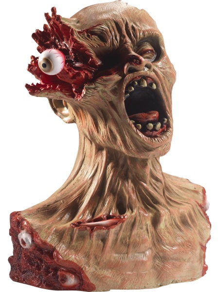 Busta zombie s vypadnutým okom